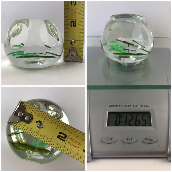 Perthshire 1986C Aventurine Dragonfly Faceted Clear Lampwork Insect Paperweight - Picture 9 of 13